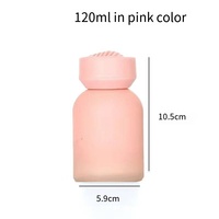 Bouteille diffuseur vide de 120 ml (4 oz) en verre bleu, vert, rose, bouteille de parfum, bouteille d'aromathérapie pour voiture