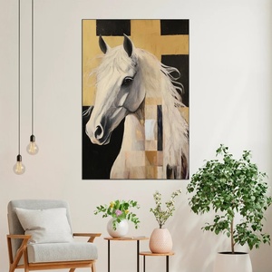 Arte Mural Minimalista Realista de Animales, Decoración Texturizada en 3D sobre Lienzo, Pintura al Óleo para Decoración de Interiores, Venta al Por Mayor - Product Image 2