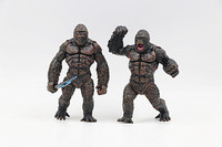 God-zilla Toys Figurines d'action les monstres brûlant Heisei Mecha Ghidorah Pack en plastique Mini dinosaure Playsets Cake Toppers