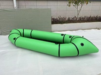 Kayak gonflable léger ultraléger en eau vive bateau pas cher tpu pvc deux personnes tandem packraft avec spraydeck