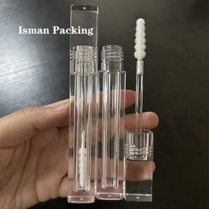 ISMAN - Tubo de Rímel Cuadrado Transparente de 5 ml al por Mayor, Envase de Delineador de Ojos de Cristal, Aplicador de Brocha de Silicona, Botella Vacía con Logotipo Personalizado - Product Image 3