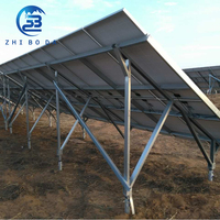 Système solaire au sol à installation économique, structure de montage photovoltaïque au sol, support solaire au sol durable