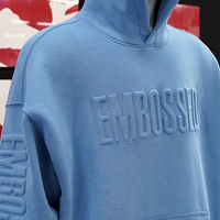 Sudadera Unisex de Invierno con Botones, Diseño en Relieve, 345gsm, Felpa Gruesa, Logotipo Personalizado en 3D, Sudadera Extra Grande