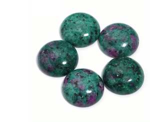 Piedras Decorativas Feng Shui Redondas, Pulimentadas a Mano, de Gemas Naturales Rojas y Verdes, para Regalos del Día de San Valentín, Venta al Por Mayor - Product Image 3