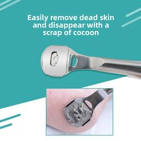 Lima de Pies MIMU de Acero Inoxidable, Portátil, Ecológica, Duradera y de Alta Calidad, Herramienta de Pedicura Fácil de Usar, Removedor de Callosidades