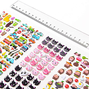 Vente en gros de haute qualité autocollants 3D gonflés à décorer mignons autocollants personnalisés en mousse pour enfants - Product Image 3