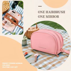 NIANDDUO Accordion <b>Makeup</b> Bag Waterproof Expandable Travel Cosmetic <b>Case</b> For Women Everyday Use - Product Image 1