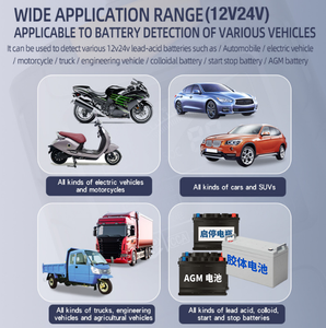 TK-100 <span class=keywords><strong>Auto</strong></span> Batterij <span class=keywords><strong>Tester</strong></span> 12V 24V Digitaal Voertuig Aanzwengelen Opladen Scanner Diagnostische Batterij Meting Analysator - Product Image 3