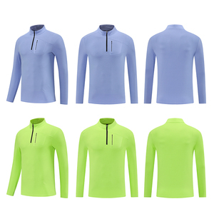 Camisas informales sólidas para gimnasio, ropa de calle, camisa de compresión para hombre, camiseta de gimnasio, ropa activa transpirable para entrenamiento - Product Image 6