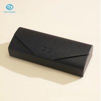 Nouvel Étui à Lunettes Portable à Rabat 2026, Conception Unique, en Cuir PU Fait Main, Anti-Stress, Boîte à Lunettes Personnalisée