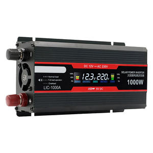 Chargeur solaire Dc <span class=keywords><strong>12V</strong></span> à Ac <span class=keywords><strong>220V</strong></span> 500W 1000W 2000W Convertisseur <span class=keywords><strong>Transformateur</strong></span> de véhicule <span class=keywords><strong>Prise</strong></span> universelle Onduleur à onde sinusoïdale pure - Product Image 2