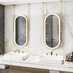 Miroir <span class=keywords><strong>de</strong></span> <span class=keywords><strong>salle</strong></span> <span class=keywords><strong>de</strong></span> <span class=keywords><strong>bain</strong></span> LED décoratif moderne et minimaliste avec barre <span class=keywords><strong>de</strong></span> <span class=keywords><strong>suspension</strong></span>, commande tactile, double ensemble pour coiffeuse, hôtel, <span class=keywords><strong>salle</strong></span> <span class=keywords><strong>de</strong></span> maquillage, maison - Product Image 3
