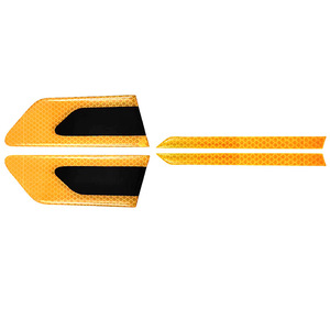 High Quality 2pcs Set Auto Body Protection <strong>Car</strong> Safety Adhesive <strong>Sticker</strong> Reflective <strong>Car</strong> Fender Logo TPU Silicone Material for <strong>Door</strong> - Product Image 4