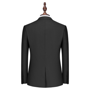 Trajes Formales de Negocios para Hombre de Alta Calidad 2025, Corte Entallado, Transpirables, Tallas Grandes, con Abertura Trasera y Tela de Lana Peinada - Product Image 5