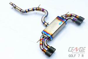 Embout pour tube silencieux d'échappement, en alliage de titane, adapté à la VW <span class=keywords><strong>Golf</strong></span> <span class=keywords><strong>R7</strong></span> (2010 — 2019) - Product Image 5