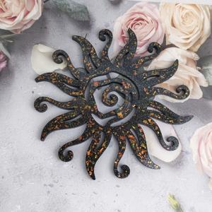 Stampo in Silicone a Forma di <span class=keywords><strong>Sole</strong></span> per Decorazioni Murali Fai-da-Te, Design di Gioielli e Progetti Artistici - Tecnica di Polimerizzazione a Caldo - Product Image 6