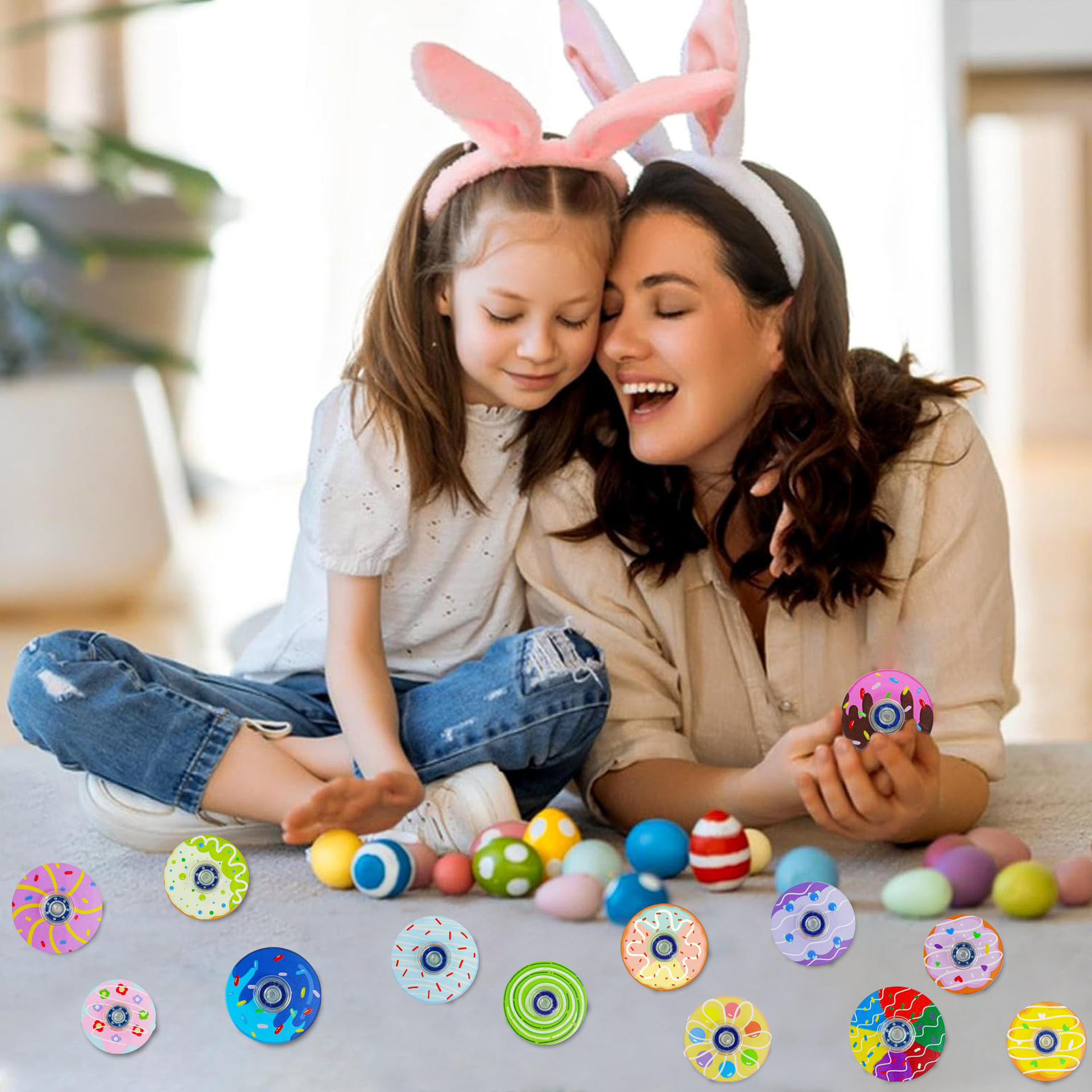 Wholesale Donut Design Anxiety Stress Relief Fingertip Gyros Sensory Fidget Toys Spinners for Kids Gifts