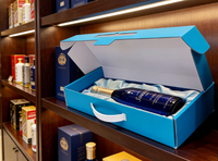 Boîte cadeau en papier rigide pour vin rouge, taille personnalisée, logo, boîte d'emballage pour bouteille de champagne, boîte en papier pour emballage de spiritueux