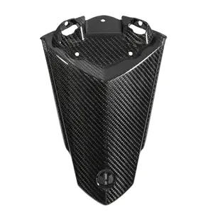 Full Dry Carbon Fiber Rear Seat Pillion Cover Motorcycle Modified Accessories Spare Parts Fairing Guard Shell Frame