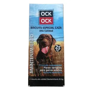 Customized 5kg 10kg 20kg 25kg 50kg Bopp Laminated Pp Woven Bag Dog Pet Animal Feed Packaging Sacks