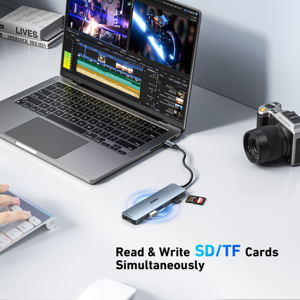 Adaptador Multipuerto <span class=keywords><strong>BENFEI</strong></span> 7 en 1 con USB-C a HDMI 4K@60Hz, Lector de Tarjetas SD/TF, 3 Puertos USB 3.0 y Entrega de Energía de 100W - Product Image 5