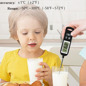 Edelstahl Digitales Einstechthermometer Kabelloses <span class=keywords><strong>Thermometer</strong></span> für Lebensmittel Süßigkeiten Fleisch Wasser Milch BBQ - Product Image 2