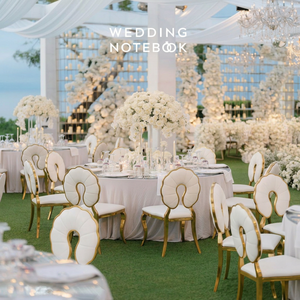 Asientos Acolchados <span class=keywords><strong>de</strong></span> Vinilo Duradero para Salones <span class=keywords><strong>de</strong></span> Ceremonias, Bailes y Eventos <span class=keywords><strong>de</strong></span> Lujo, <span class=keywords><strong>Sillas</strong></span> <span class=keywords><strong>de</strong></span> Boda <span class=keywords><strong>de</strong></span> Acero Inoxidable - Product Image 2