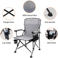 Nouvelle chaise de camping pliable au design moderne avec sac isotherme pour l'extérieur, robuste, avec sac de transport, mobilier d'extérieur pour adultes
