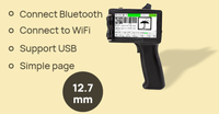 Impresora de Inyección de Tinta Ricoh G50 TIJ2.5, 600DPI, Alta Precisión, Impresora de Códigos QR y Códigos de Barras, Portátil, con Batería, Apta para Alimentos, Cartón y Plástico