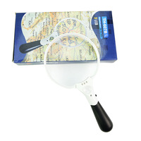 Big Lens 127mm Handle Magnifier Multi Magnification Handheld Portable Reading Magnifying Glass for Elderly Reading