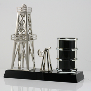 Acrylic Thùng Dầu Kim Loại Mặt Hàng Quà Tặng Dầu Và Khí Đốt Giàn Khoan Mô Hình Cho Công Ty Dầu - Product Image 3