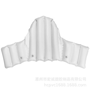 Pvc Inflatable Baby High Chair <b>Back</b> <b>Cushion</b> White Portable For 6 Months Or More Children - Product Image 1