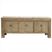 Meubles en bois recyclé antique chinois, meubles rustiques en bois blanchi, buffet, armoires de salle à manger