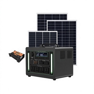 Station d'alimentation portable extérieure grande capacité la plus vendue avec batterie LiFePO4 et écran numérique 1200W/12kWh pour camping-cars et camping - Product Image 1