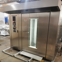 Nouveau four rotatif électrique en acier inoxydable à 64 plateaux à circulation d'air chaud pour la cuisson du pain, des gâteaux, du maïs et des fruits