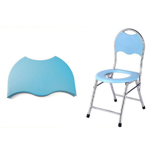 Siège de toilette Shi Hong avec dossier universel en plastique, support pour toilettes, gris, bleu, noir, violet, bleu océan - Product Image 2