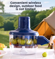Automatische Elektrische Druiven- en Fruit- en Groenteschiller, USB Oplaadbaar, Draadloos, Snelle Schilfunctie (20 seconden), 1300mAh, Keukenhulpje