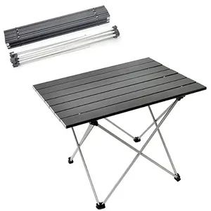 Woqi yüksekliği ayarlanabilir açık kamp masası piknik haddeleme metal katlanır masalar ışık alüminyum kolay taşıma