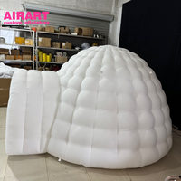 Tente gonflable portative de dôme d'igloo de LED pour le camping rampant de maison d'enfants de bébé cache-cache