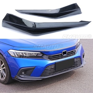 Front Bumper <b>Splitters</b> Compatible with Honda Civic 11th Gen 2022 Body Kit Front Spoiler Cover Apron Car Accessories - Product Image 1