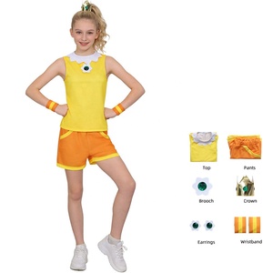 Ensemble de robe courte et de short pour enfants, tenue de princesse fantaisie, robe longue maxi, costume de fête pour filles - Product Image 2