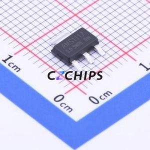 ชิปวงจรรวม AMS1117-5.0 SOT-223-3ใหม่ของแท้ชิป IC PMIC ตัวควบคุมเชิงเส้น (LDO) - Product Image 1
