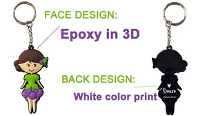 Custom Design logo Name Keychain Soft 2D Rubber Soft PVC <b>Key</b> <b>Chain</b> No Minimum - Product Image 5