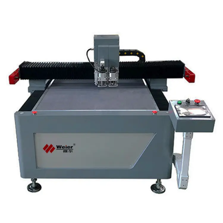 Yeni PET CNC Flatbed salınan bıçak kesme makinesi düz yatak kağıt karton kesici için PVC deri