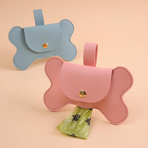 Özel Logo Pet atık torbası kutusu yüksek kalite PU deri köpek kaka torbası tutucu sürdürülebilir plastik Pet atık bertaraf - Product Image 6