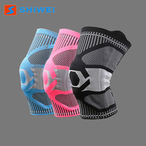 Rodilleras Tejidas Shiwei, Transpirables, con Soporte para Correr y Actividades al Aire Libre, Unisex, Ajuste Universal, Azul, Negro, Rosa - Product Image 1