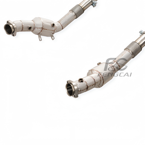 Système d'échappement à haut débit avec downpipe pour Mercedes-Benz W222 S300 S350 S400 S450 S500 3.0T 4.7T, collecteur d'échappement en acier inoxydable SS304 - Product Image 4