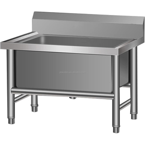 Stainless Steel Commercial <b>Mop</b> Sink Heavy Duty Janitorial Cleaning Basin for Restaurant Hotel Canteen - Product Image 1