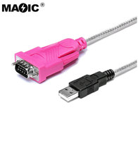 Cable USB a serie RS232 de 1,5 m Puerto COM de 9 pines Cable serie de doble chip USB a RS232 para WINI7/8/10/11