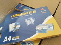 Film de laminage thermique en plastique PET mat brillant 60/80/100/125/250mic en rouleaux pour l'alimentation et la laminage